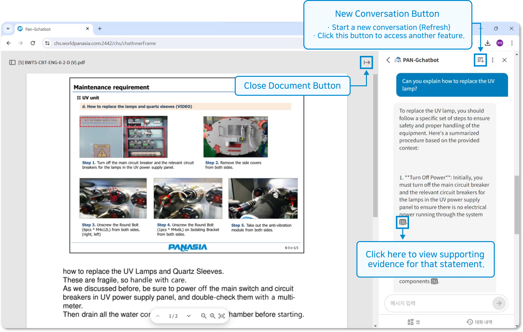 Troubleshooting & About PANASIA